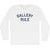 Gallery Rule Adult Cotton Long Sleeve T-shirt - White