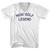 Muni Golf Legend Adult Cotton V-neck T-shirt - White