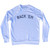 Rack 'Em Adult Tri-Blend Sweatshirt - White