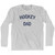 Hockey Dad Adult Cotton Long Sleeve T-shirt - Grey Heather