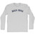 Bada Bing Adult Cotton Long Sleeve T-shirt - Grey Heather
