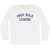 Free Solo Legend Adult Cotton Long Sleeve T-shirt - White