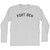 Fort Ben Adult Cotton Long Sleeve T-shirt - Grey Heather