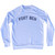 Fort Ben Adult Tri-Blend Sweatshirt - White