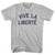 Vive La Libert Womens Cotton Junior Cut T-Shirt - Grey Heather