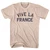 Vive La France Adult Tri-Blend T-shirt - Sand