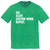 Custom Eat Sleep Custom Word Repeat White Ink On Mens Tri-Blend DTG T-shirt - Green Kelly Heather