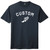 Custom Running Winged Foot White Ink On Mens Tri-Blend DTG T-shirt - Navy Blue Solid