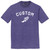 Custom Running Winged Foot White Ink On Mens Tri-Blend DTG T-shirt - Purple Heather