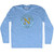 Napoli N Crest 1926 Soccer Adult Tri-Blend Long Sleeve T-shirt - Athletic Blue