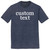 Custom Rage Font White Ink On Mens Tri-Blend DTG T-shirt - Navy Blue Heather