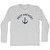 Drop Anchors Adult Cotton Long Sleeve T-shirt - Grey Heather