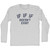 IF IF IF Doesn't Exist Adult Cotton Long Sleeve T-shirt - Grey Heather
