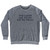 The Leads Are Weak You're Weak! Rage Font Adult Tri-Blend Sweatshirt - Athletic Grey