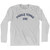 Paddle Tennis Dad Adult Cotton Long Sleeve T-shirt - Grey Heather