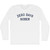 Zero Days Sober Adult Cotton Long Sleeve T-shirt - White
