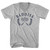 Baddies Crossed Badminton Rackets and Shuttle Cock Adult Cotton V-neck T-shirt - Grey Heather