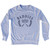 Baddies Crossed Badminton Rackets and Shuttle Cock Adult Tri-Blend Sweatshirt - Grey Heather