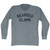 Bearded Clams Adult Tri-Blend Long Sleeve T-shirt - Athletic Grey