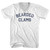 Bearded Clams Adult Cotton V-neck T-shirt - White