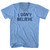 I Don't Believe Adult Tri-Blend V-neck T-shirt - Athletic Blue