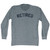 Retired Adult Tri-Blend Long Sleeve T-shirt - Athletic Grey