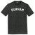 Durham Text White Font Mens Tri-Blend DTG T-shirt - Black Heather