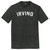 Irving Text White Font Mens Tri-Blend DTG T-shirt - Black Heather