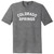 Colorado Springs Text White Font Mens Tri-Blend DTG T-shirt - Grey Heather