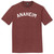 Anaheim Text White Font Mens Tri-Blend DTG T-shirt - Maroon Heather