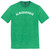 Albuquerque Text White Font Mens Tri-Blend DTG T-shirt - Green Kelly