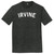 Irvine Text White Font Mens Tri-Blend DTG T-shirt - Black Heather
