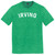 Irving Text White Font Mens Tri-Blend DTG T-shirt - Green Kelly