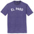 El Paso Text White Font Mens Tri-Blend DTG T-shirt - Purple Heather