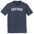 Irving Text White Font Mens Tri-Blend DTG T-shirt - Navy Blue Heather