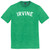 Irvine Text White Font Mens Tri-Blend DTG T-shirt - Green Kelly