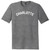 Charlotte Text White Font Mens Tri-Blend DTG T-shirt - Grey Heather