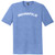 Indianapolis Text White Font Mens Tri-Blend DTG T-shirt - Blue Heather