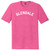 Glendale Text White Font Mens Tri-Blend DTG T-shirt - Fuchsia Heather