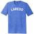 Laredo Text White Font Mens Tri-Blend DTG T-shirt - Royal Blue Heather