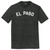 El Paso Text White Font Mens Tri-Blend DTG T-shirt - Black Heather