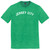 Jersey City Text White Font Mens Tri-Blend DTG T-shirt - Green Kelly
