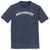 Anchorage Text White Font Mens Tri-Blend DTG T-shirt - Navy Blue Heather