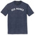 Des Moines Text White Font Mens Tri-Blend DTG T-shirt - Navy Blue Heather