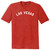 Las Vegas Text White Font Mens Tri-Blend DTG T-shirt - Red Heather