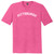 Pittsburgh Text White Font Mens Tri-Blend DTG T-shirt - Fuchsia Heather