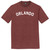 Orlando Text White Font Mens Tri-Blend DTG T-shirt - Maroon Heather