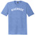 Riverside Text White Font Mens Tri-Blend DTG T-shirt - Blue Heather