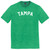 Tampa Text White Font Mens Tri-Blend DTG T-shirt - Green Kelly