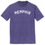Memphis Text White Font Mens Tri-Blend DTG T-shirt - Purple Heather